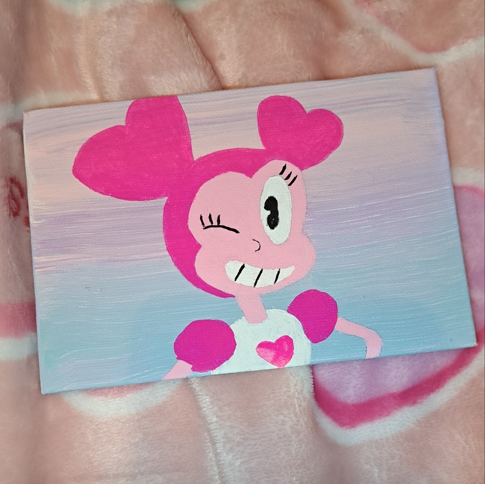 4/$15 🌻 Spinel Steve Universe Matte Acrylic Postcard Sized Canvas Painting